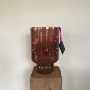 Windlicht Oud rose 30cm hoog